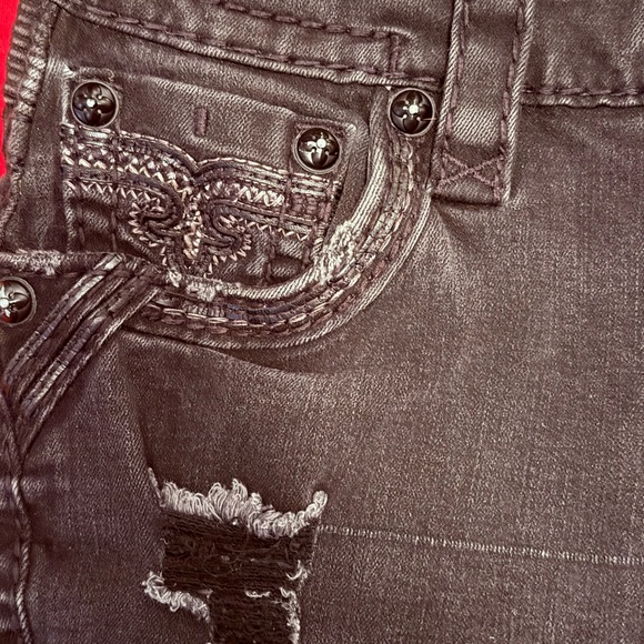 Rock Revival Men’s Black Tavion Straight Jeans with Studded Details. Sz 31x32 - Picture 3 of 7